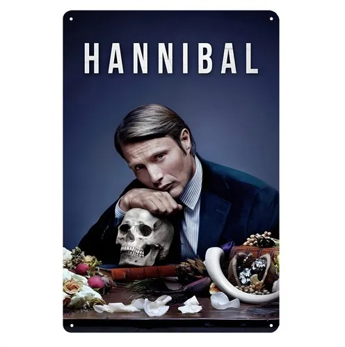 Hannibal Horrorfilm Metallposter Blechschild - Plakette