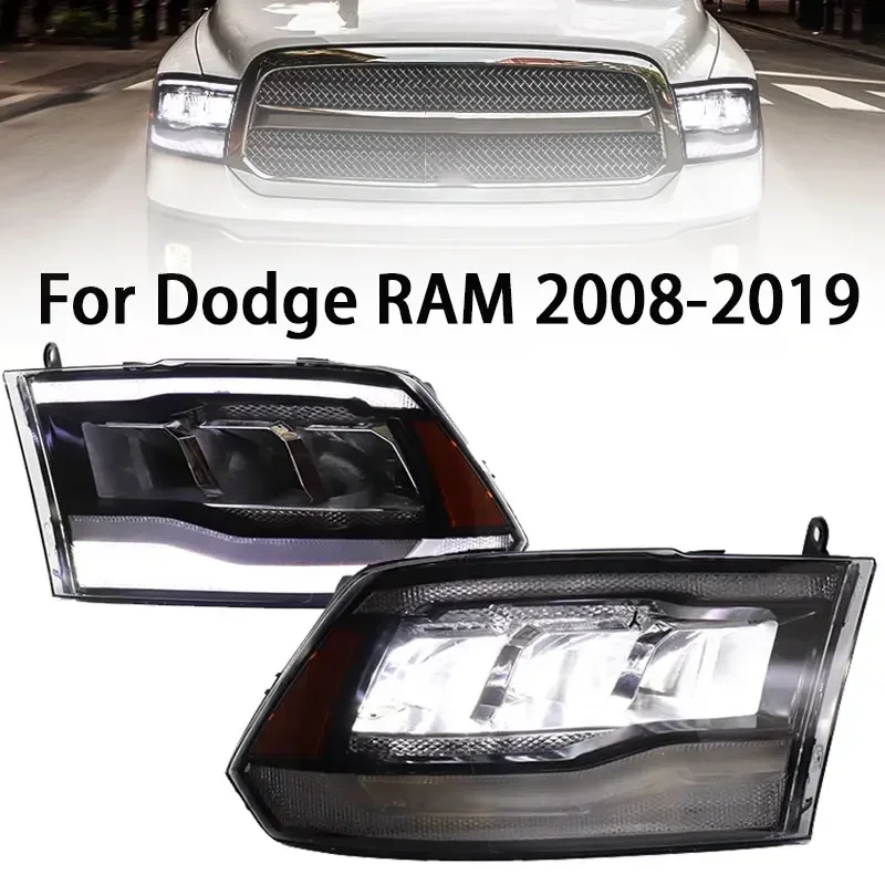 

Car Accessories LED Headlights For Dodge Ram 1500 2009-2019 Modified Full Led Projector Front Lights Assembly Plug And Play