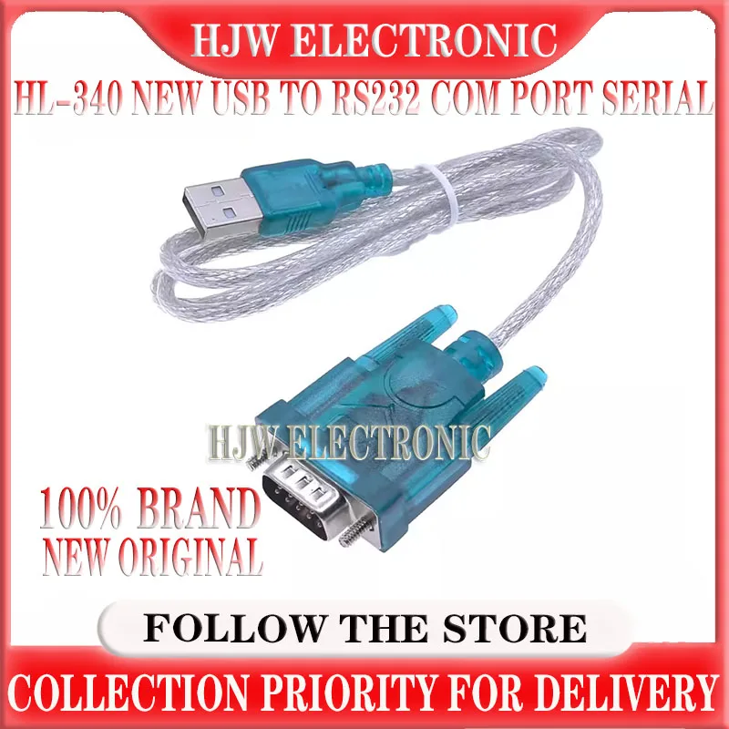 HL-340 New USB to RS232 COM Port Serial PDA 9 pin DB9 Cable Adapter support Windows7-64