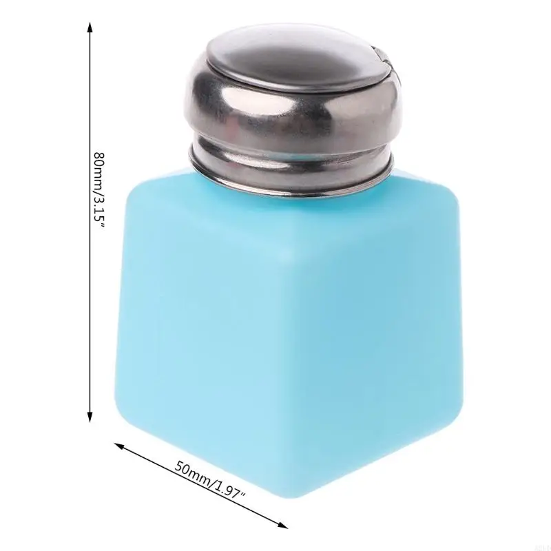 A2UD 100ml ขวดเปล่าเครื่องปั๊มยาทาเล็บ Remover ความดันของเหลว PUSH Down