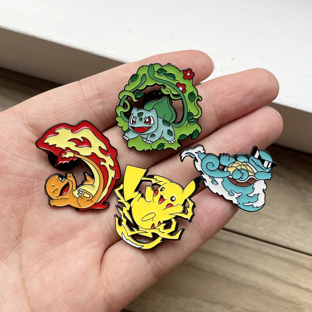 8 قطعة Gengar تأثيري الإبداع بروش لطيف التلبيب دبوس مجموعة لحقيبة الظهر والملابس الديكور مجوهرات الإكسسوار