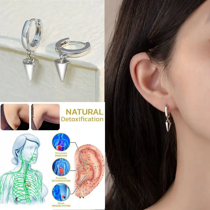 Fashion Geometric Acupressure Slimming Earring Weight Loss Stud Earrings for Women Healthy Stimulating Acupoints Ear Jewelry