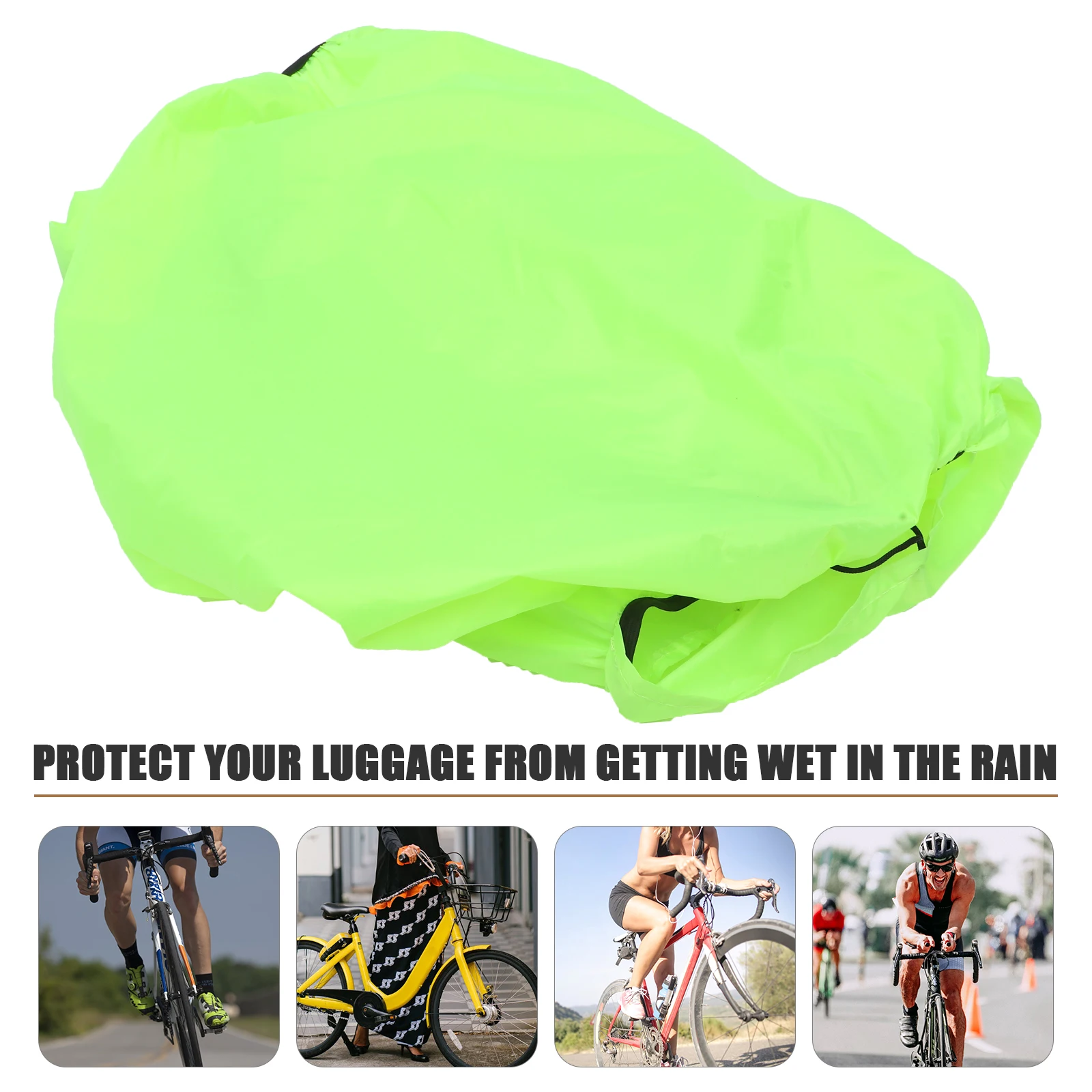 

Bicycle Rain Cover Weatherproof Rear Bike Rack Bag Shelf Waterproof Rainproof Travel