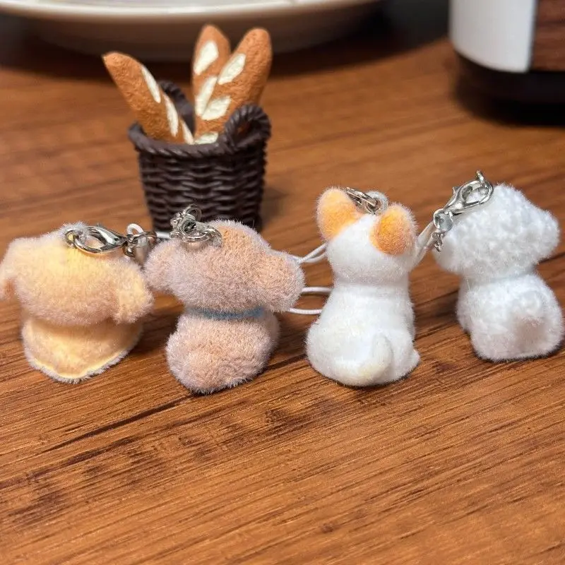 لطيف الكرتون الكلب الحيوان المفاتيح قلادة ظهره حلية زوجين الهدايا الهاتف الحبل يتدفقون القلطي أحزمة هاتف المحمول