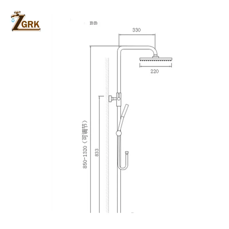 ZGRK-grifo de ducha antiguo para baño, conjunto de ducha de latón con cabezal de ducha de pulverización, grifo de bidé europeo