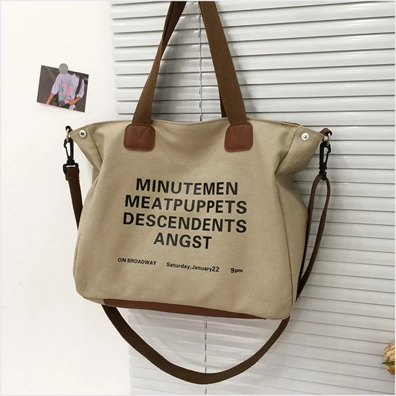 2022 New Top Quality Women Canvas Shoulder Bags Large Size Printed Letters Handbags Totes  Multifunctional bags Drop Shipping