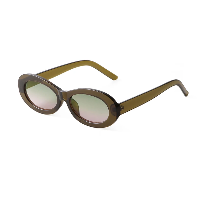 

Fashion Oval Rectangle Sunglasses Women 2022 Brand Design Retro Tortoise Shell Green Round Colorful Shades Sun Glasses Men UV400