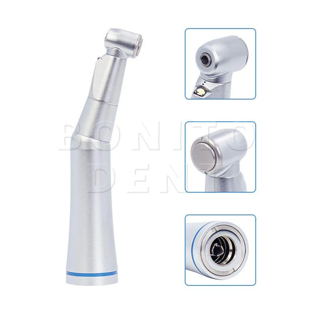 Dental Low Speed Contra Angle LED Handpiece Push Button Inner Water Spray Channel Bur size: Φ2.334-Φ2.355 (mm)