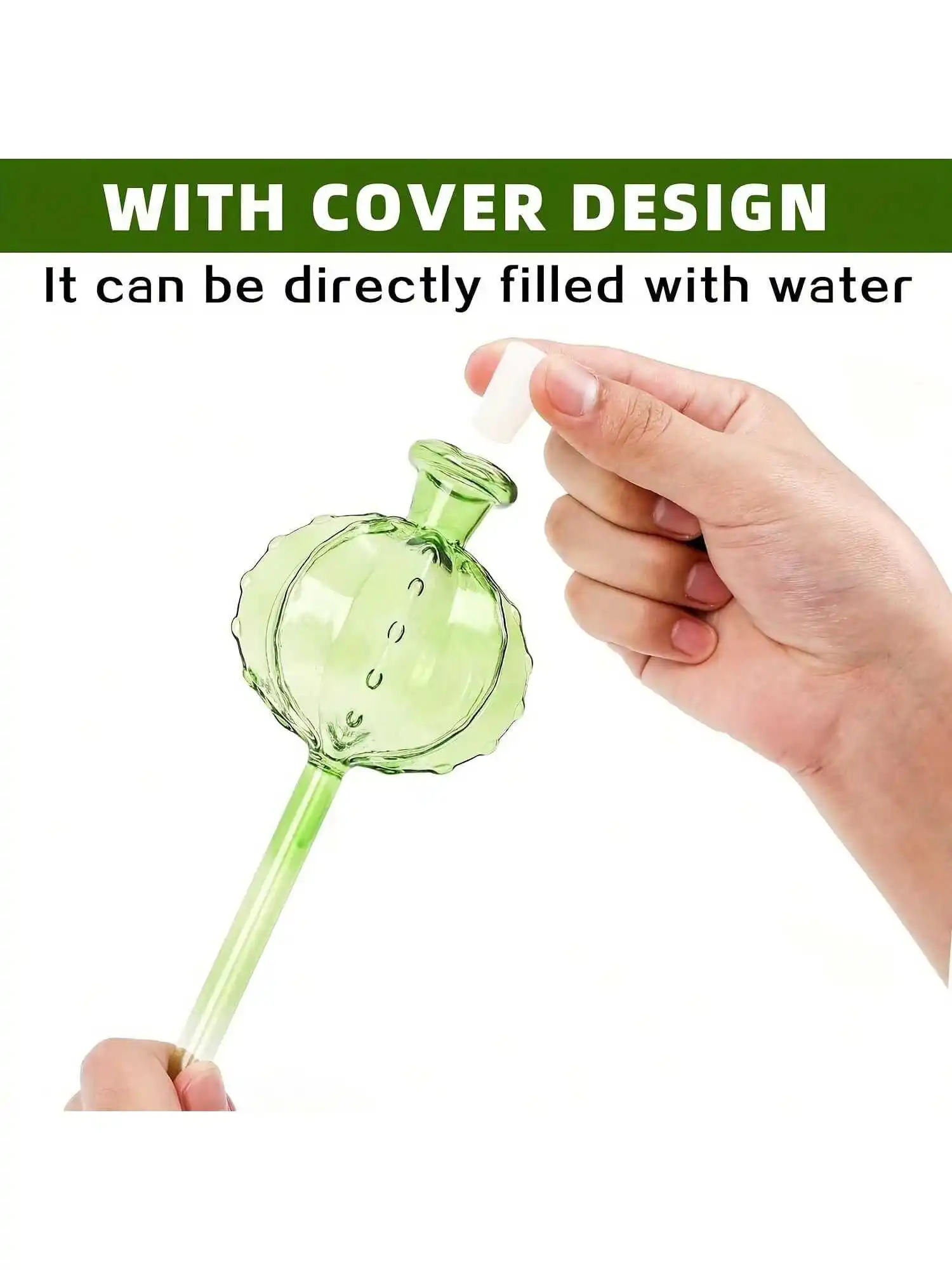 3pcs cactus shaped plant automatic watering device, cute decorative design