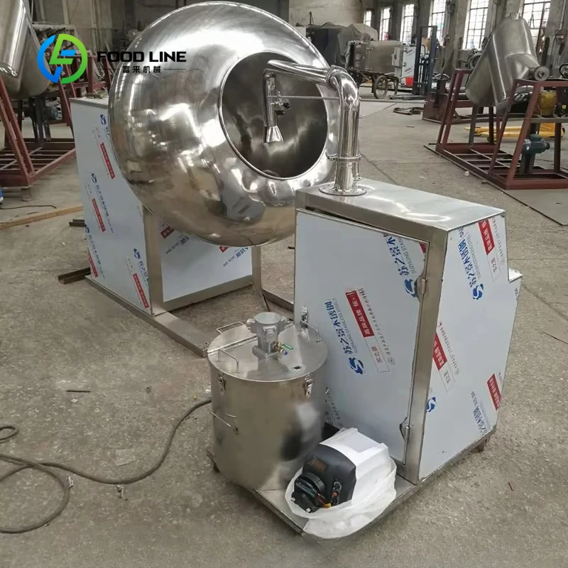 Customized 75kg/batch Chewing Gum Polishing Pan, Stainless Steel Sugar Coating Machine for Candy & Bubble Gum