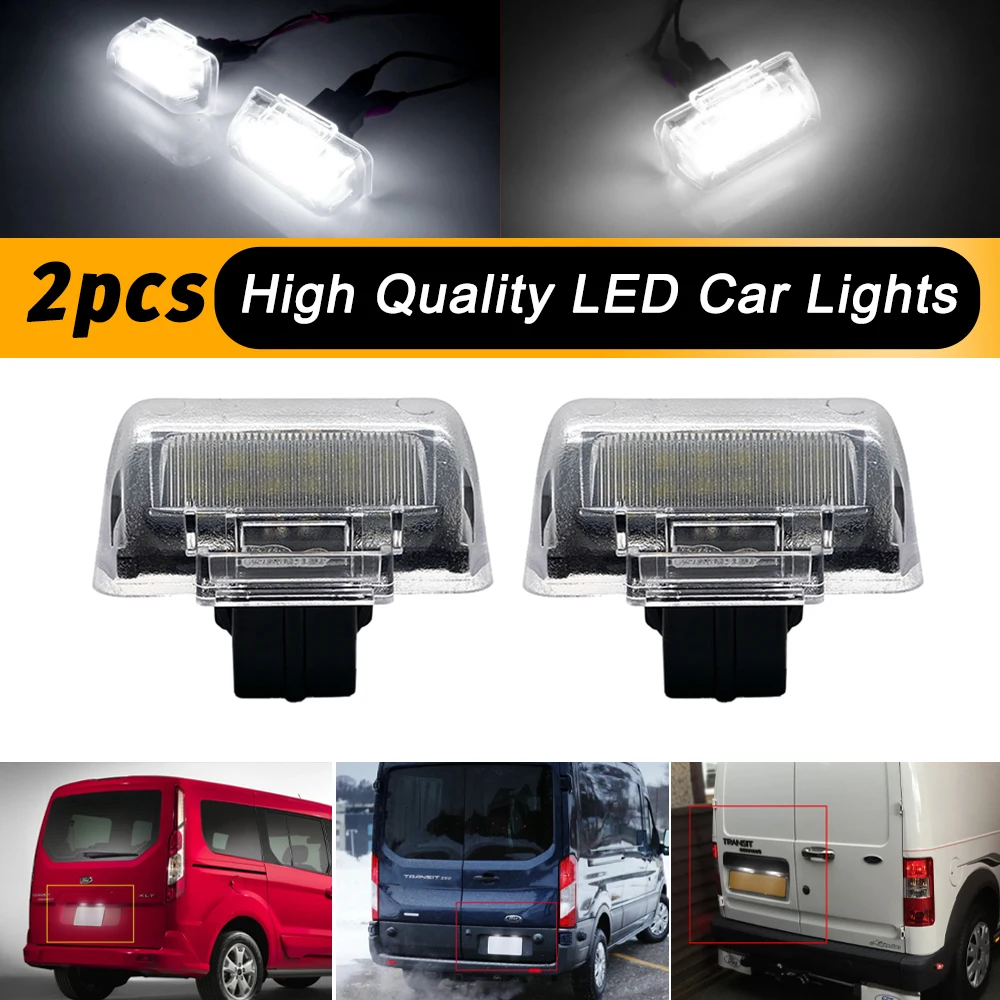 

Светодиодный светильник номерного знака белого цвета для Ford Transit MK4 MK5 MK6 MK7 1985-2013 для Ford Transit Connect 2002-2013 OEM # 4388111