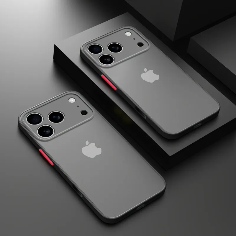 Luxuriöse, durchscheinende Panzer-Handyhülle für iPhone 17 16 15 14 18 Pro Max, 18Pro 17Pro, stoßfeste Bumper-Hüllen für iPhone 17 Pro Max, matte Abdeckung