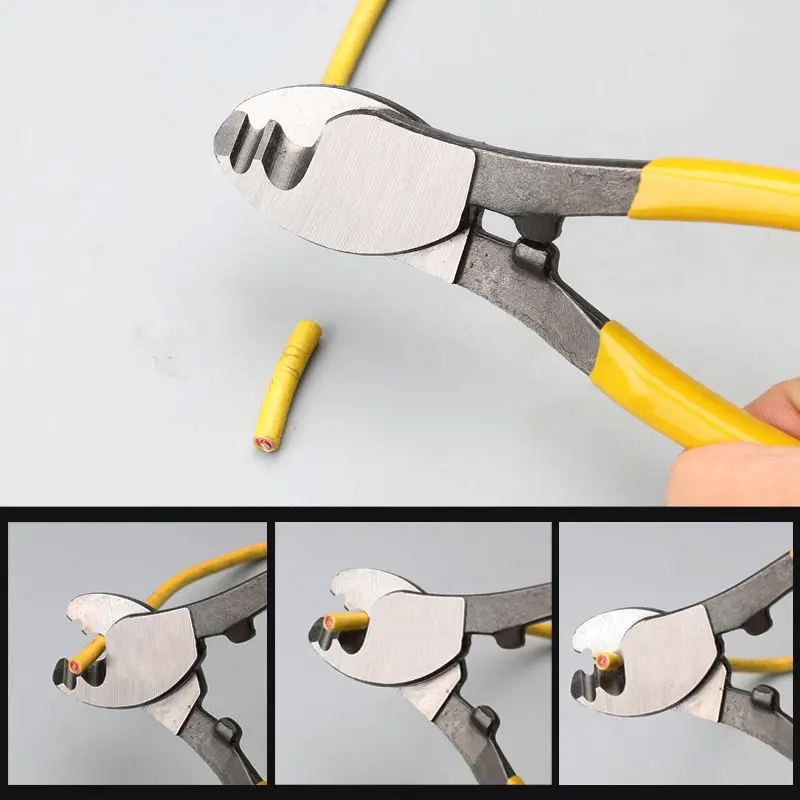 6/8/10 Inch Industrial Grade Carbon Steel Cable Cutter Fast Cutting Wire Pliers Electrician Cable Cutting Tool Cutting Pliers