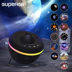 13 in 1 Ultra Clear Galaxy Projector Ultra Clear Night Light Lamp Rotary Space Ball Planetarium Projector Lights for Kids Room