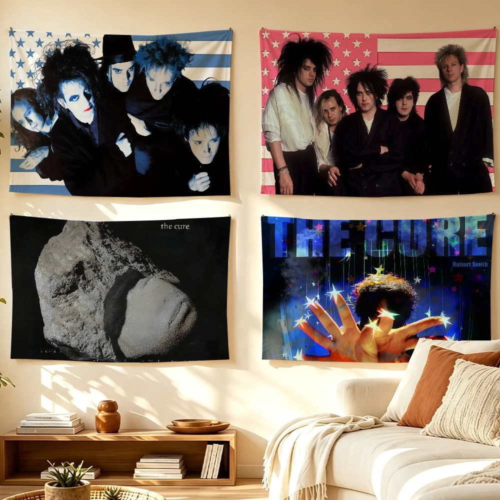 Band The C-Cure-S flag Room Decoration Wall Tapestry Hanging Aesthetic Bedrooms Advertising Banner