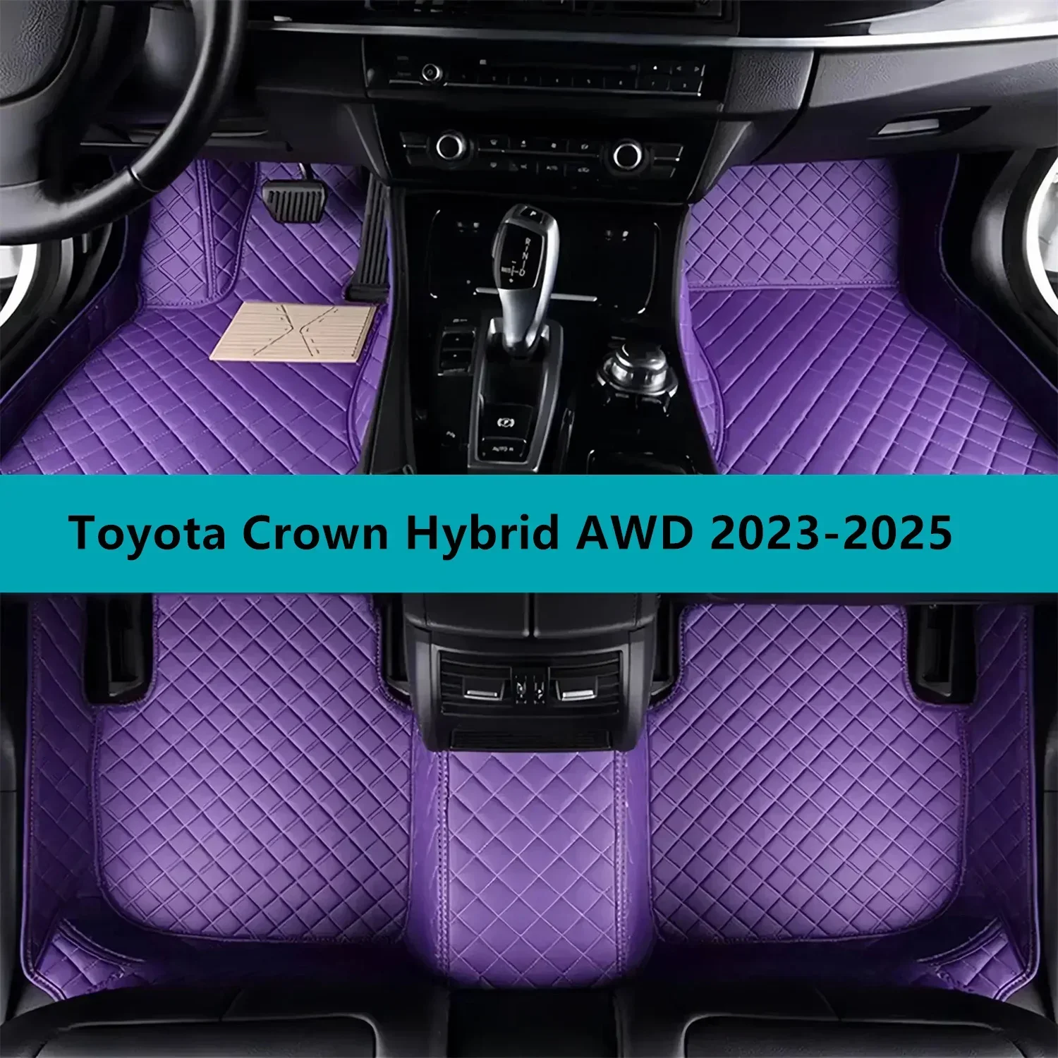 

Полный комплект автомобильных ковриков на заказ для Toyota Crown Hybrid AWD 2023-2025 Кожаные коврики для автомобилей Коврики Ковры Автомобильные аксессуары