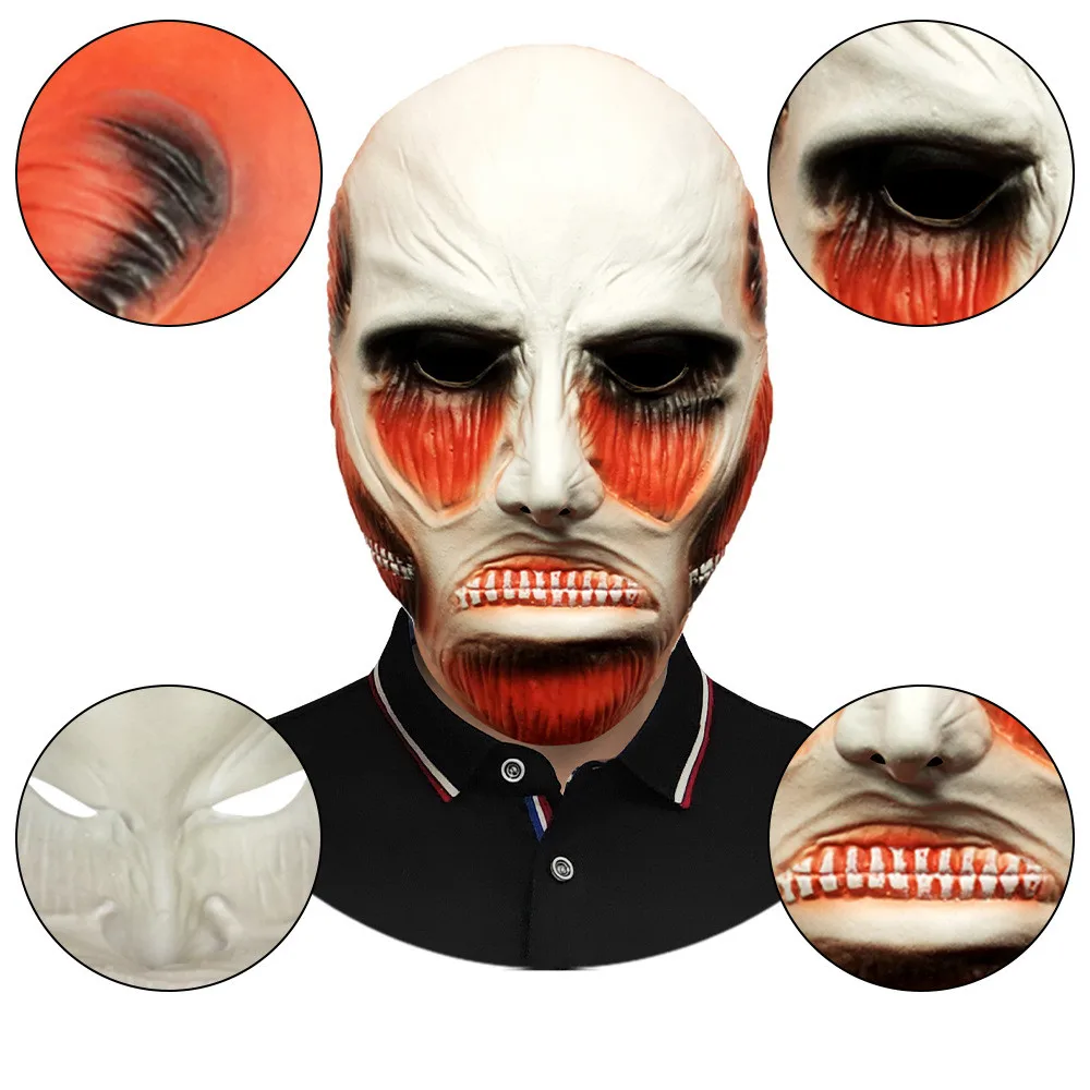 Horror-Totenkopfmaske für Männer Halloween Leichtgewichtig Passend für Erwachsene, für Cosplay, Party, Geisterhaus – Detail 5