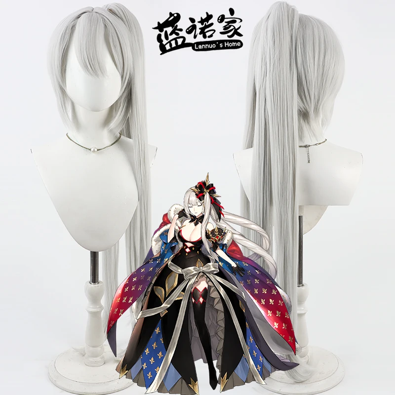 

Anime FGO Marie Antoinette Cosplay Wig Halloween Carnival Party Props Synthetic Hair Heat Resistant Fiber + Wig Cap