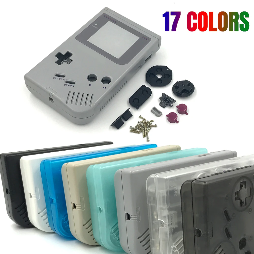 Image of Komplettes Gehäuse für GameBoy Classic GB DMG Konsole mit Knopfschrauben, Gummipads und Ersatzteilen