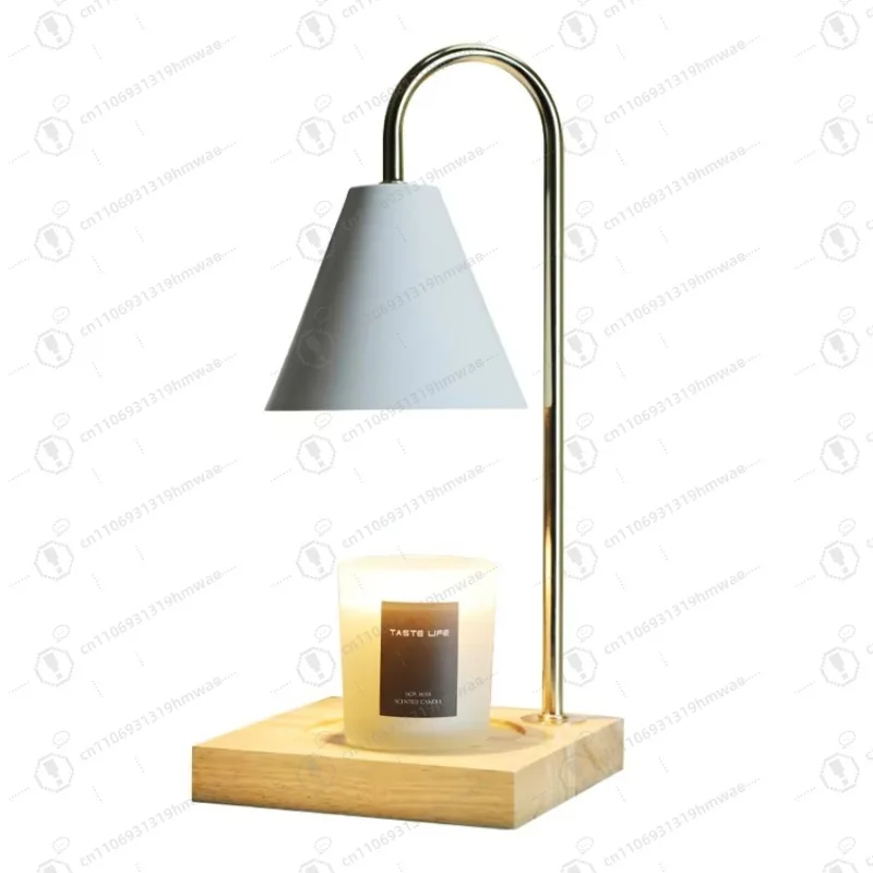 

Home Decoration Wood-based Electric Candle Heating Light Melted Wax Candle Warmer Scented Candle
