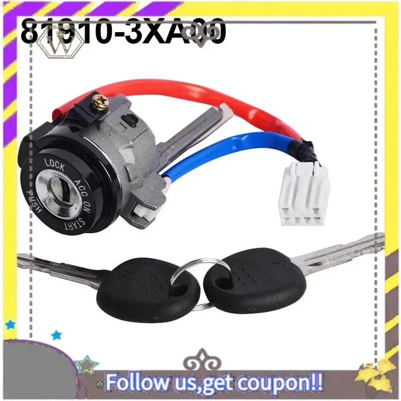 Interruptor de bloqueio do cilindro de ignição do carro ABXV-81910-3XA00 com 2 chaves para hyundai elantra 2011-2015 cilindro de bloqueio de ignição 819103xa00
