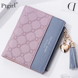 Tassel Leather Wallet Women Small Luxury Brand Famous Mini Women Wallets 2024 New Lovely Purse Female Small Wallet for Women Bag