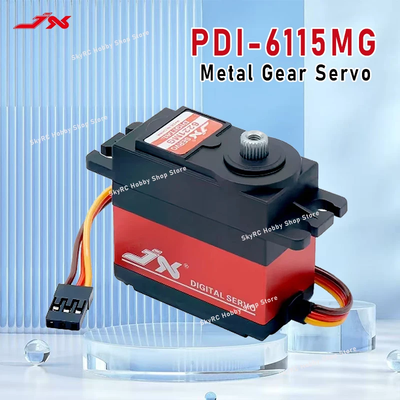 

JX PDI-6115MG 15kg 6V 0.126s High-Speed Standard Digital Coreless Servo Motor
