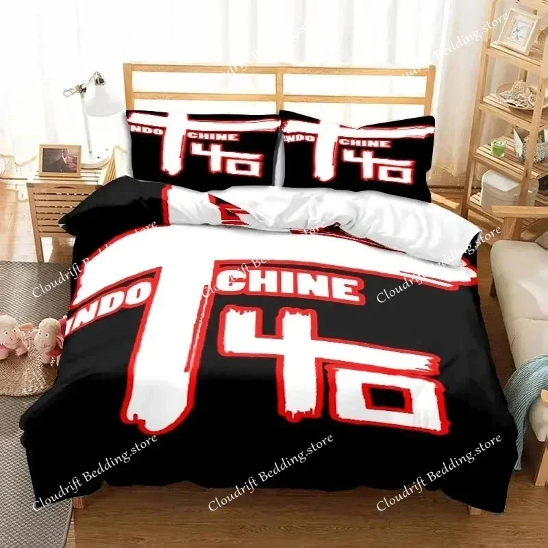 

New Indochine Rock Band Bedding Set,Duvet Cover Comforter Bed Set Quilt Cover Pillowcase,King Queen Twin Size Boys Girls Adults0