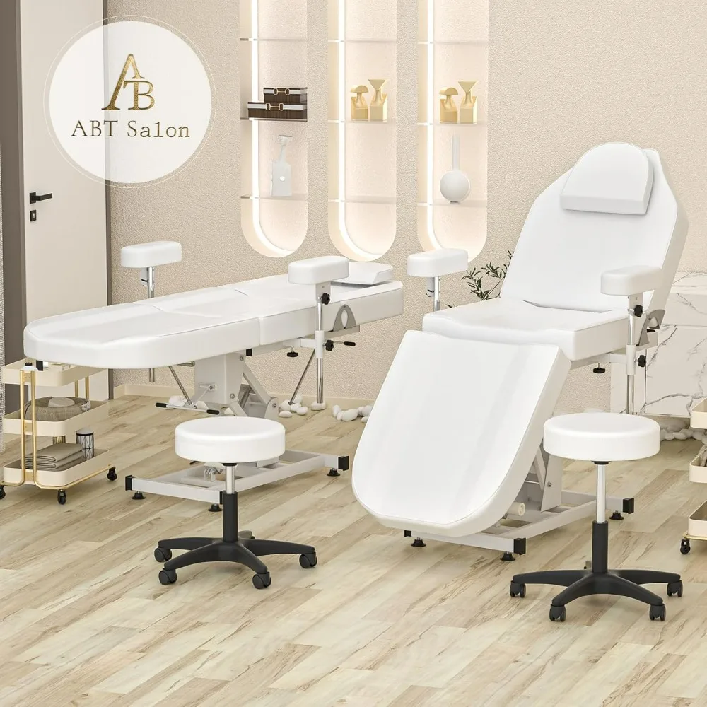 Electric Tattoo Chair Bed Esthetician Bed, Motorised Height Adjustment Facial Bed for Client, Professional Beauty Bed