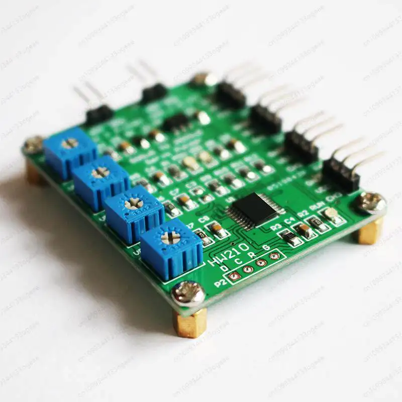 Four independent servo control modules, servo test 500uS~ 2500uS potentiometer adjustable