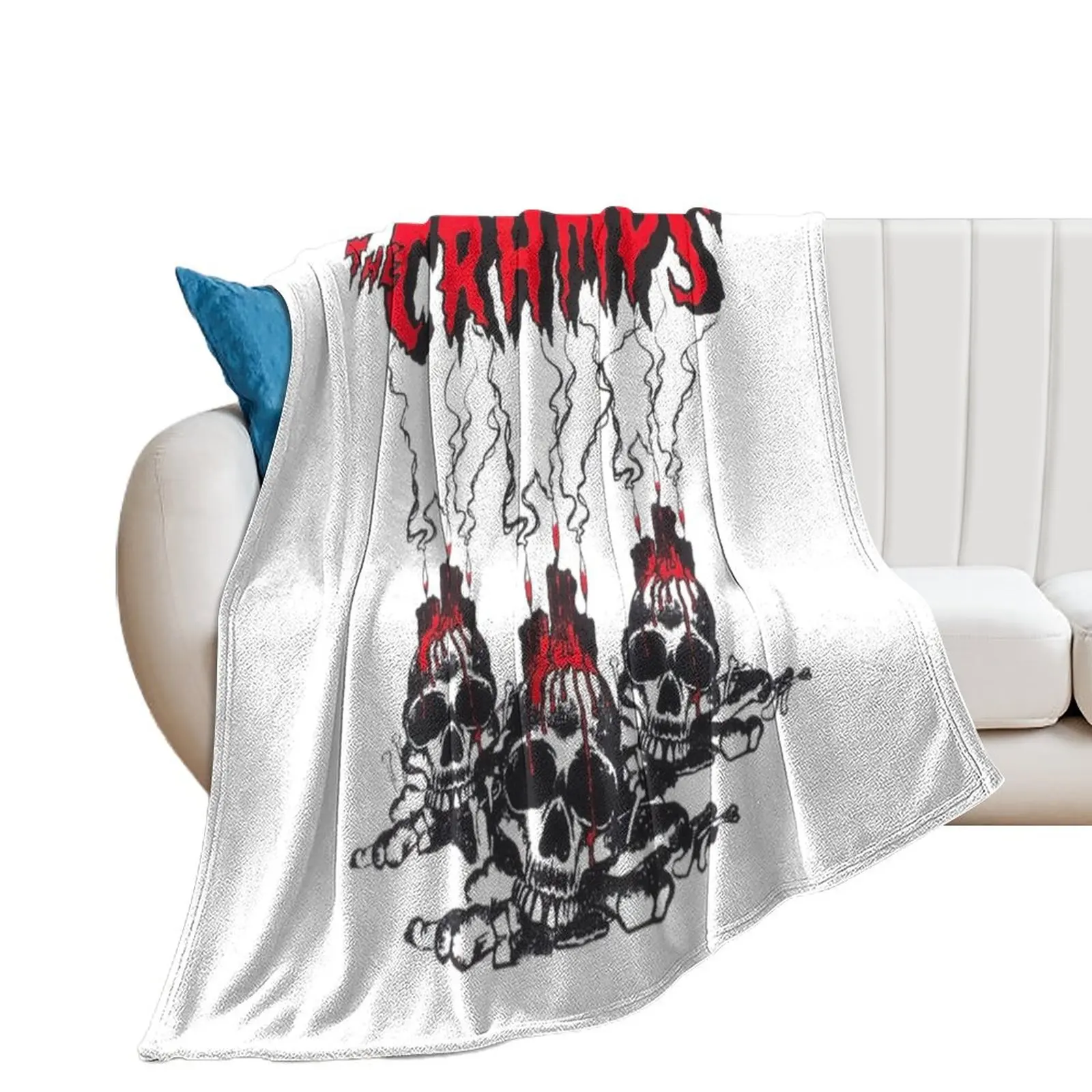 THE CRAMPS Throw Blanket Furrys Sofas Decorative Sofas Hairys Blankets