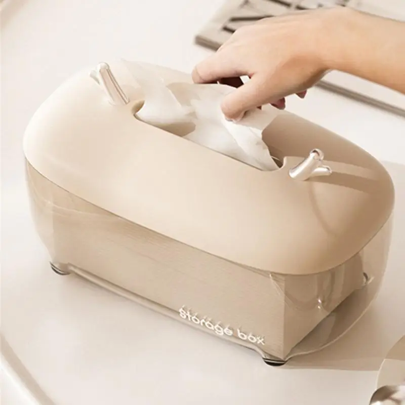 Tissue Box Napkin Holder Multifunctional Sundries Storage Remote Control Storage Desktop Office 11x13x23cm Home Organization