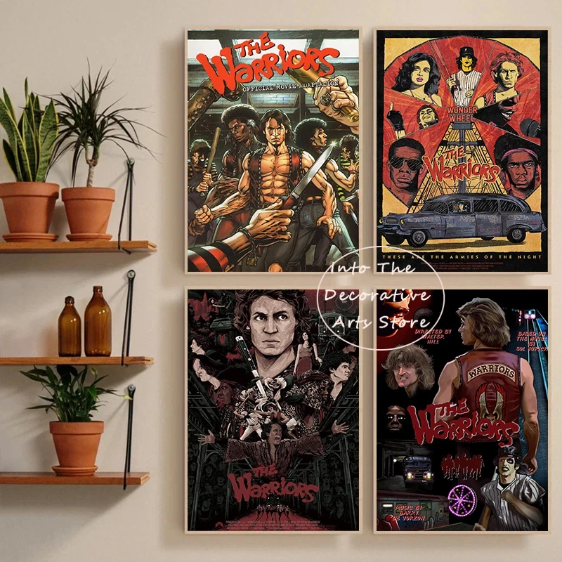 Vintage Classic Thriller Crime Movie The Warriors Poster Prints Canvas Painting Wall Art Picture Living Room Bar Cafe Home Decor - zdjęcie 1