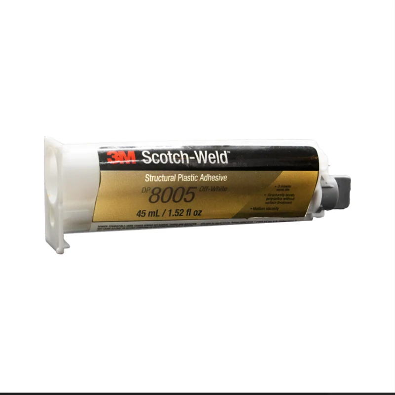 3M Epoxy Adhesive DP8005 Structural Plastic Adhesive Acrylic Adhesive Epoxy Glue Resin Glue Starter Kit Black/off white 45ml