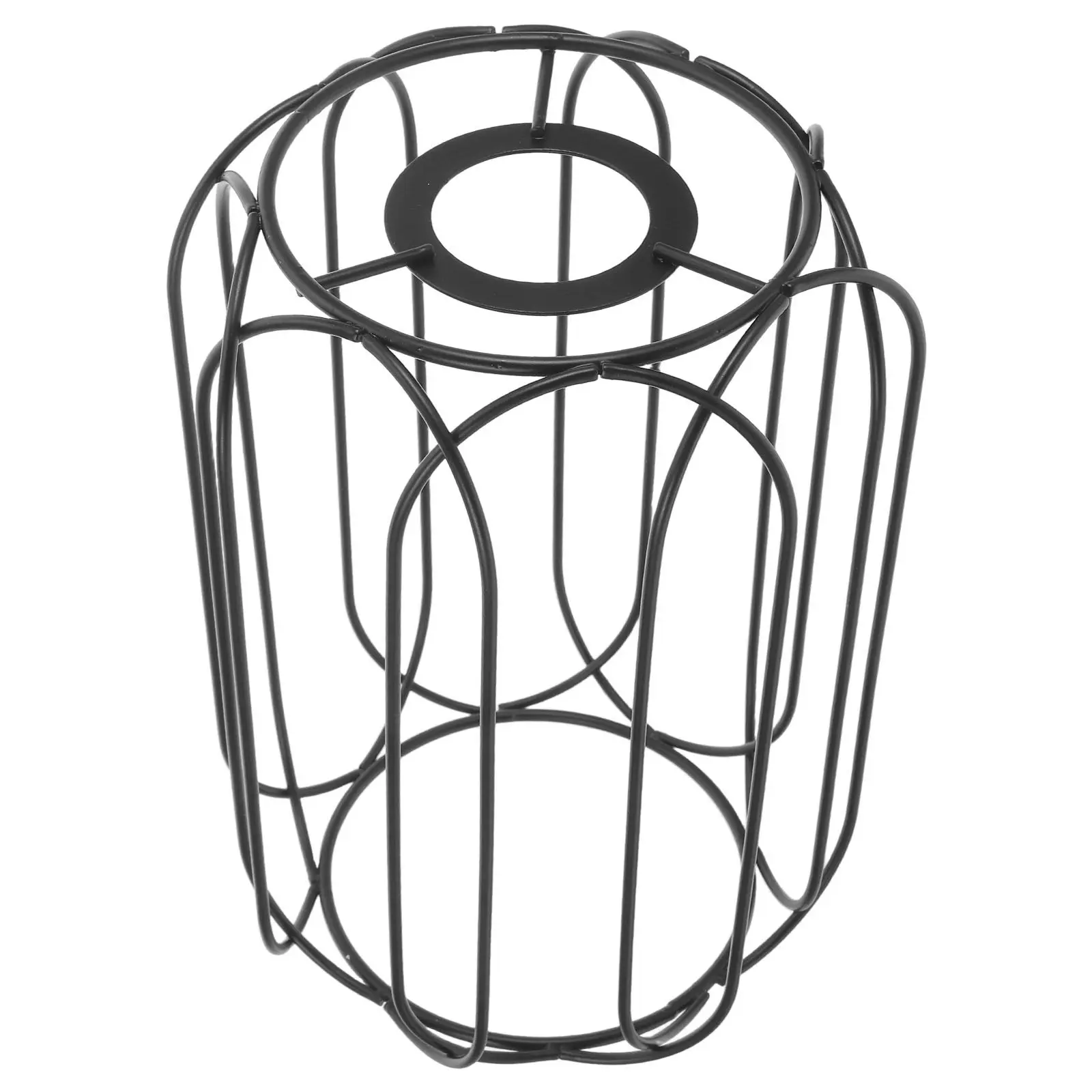 Metal Cage Lampshade Vintage Rustic Pendant Lighting Cover Industrial Light Bulb Guard Retro Hanging Lamp Shade Replacement