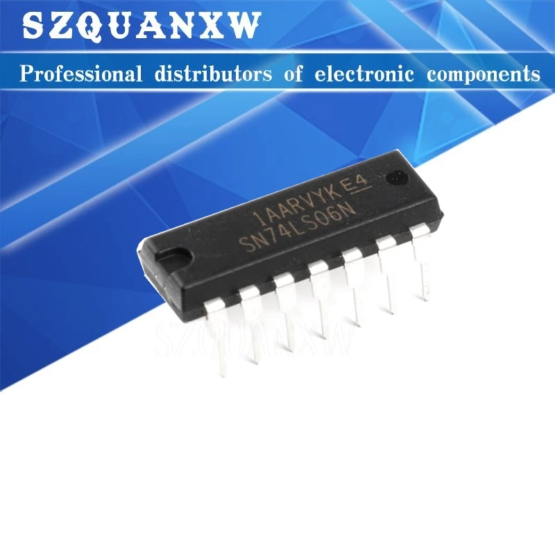 10 pz SN74LS06N DIP14 SN74LS06 DIP 74LS06N 74LS06 HD74LS06P IC nuovo e originale