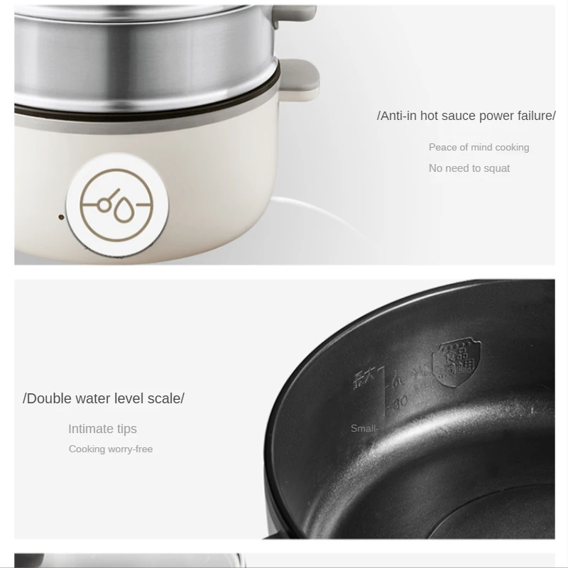 ไฟฟ้า Steamer ขนาดใหญ่ตั้งเวลาทำอาหาร Multi-Function ร้อนหม้ออุ่นอาหารไฟฟ้า