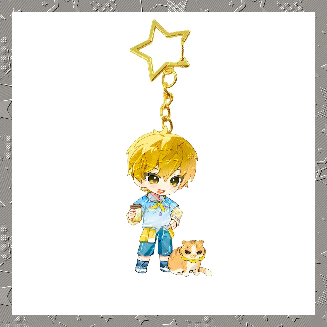 6CM Cute Anime The King's Avatar Acrylic Keychain Cosplay Q Version Characters Ornament Accessories Goods Collection Gifts