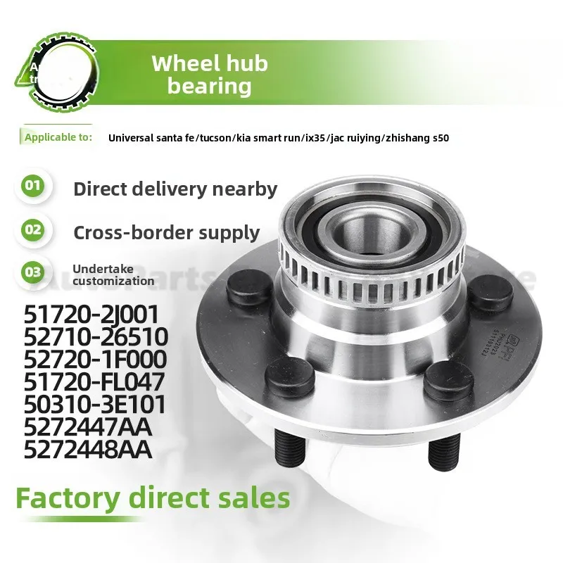 

For Hyundai For 2005 Premium Quality Long Lasting Wheel Hub Unit Bearing Assembly 51720 2J001 for Santa Fe Tucson Rear