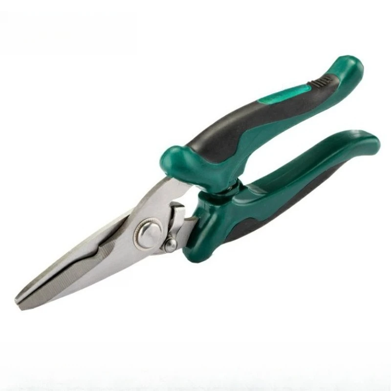 

Electrical scissors, wire slot scissors, two-color handle strong electrical multi-purpose cable scissors