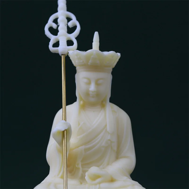 Factory Wholesale Ivory Nut Jiuhua Mountain Dizang King Bodhisattva/Buddha Statue Dizang Bodhisattva Statue Statue Home Buddhist