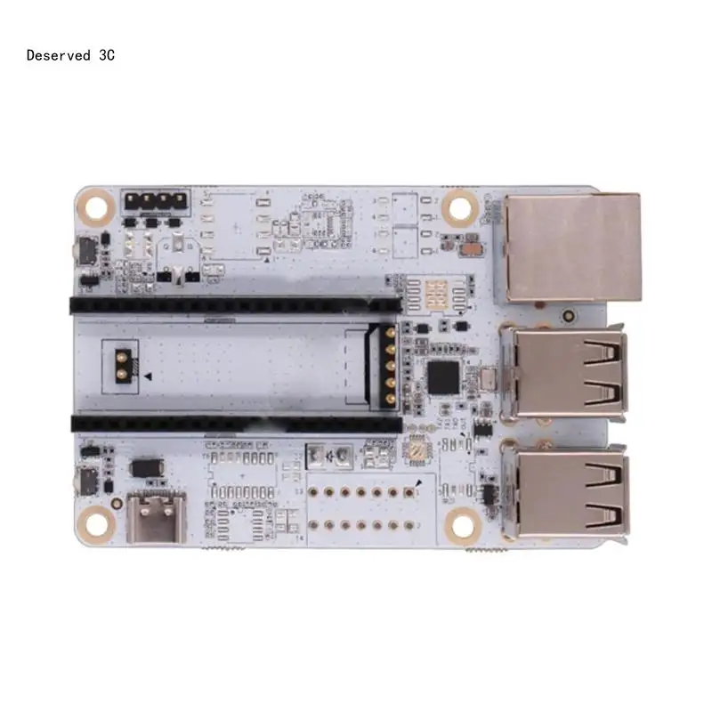 USB HUB Bottom Board USB Device Expansion Board For Milk Linux With RJ45 Ethernet USB Type-C Input