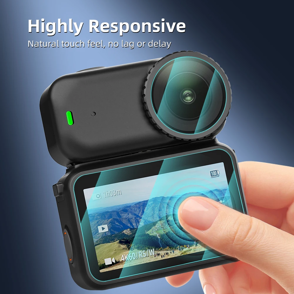 Flymile Pellicola salvaschermo per fotocamera DJI OSMO NANO Pellicola in vetro temperato Accessori Protezione schermo Anti-scrach Anti-bolle