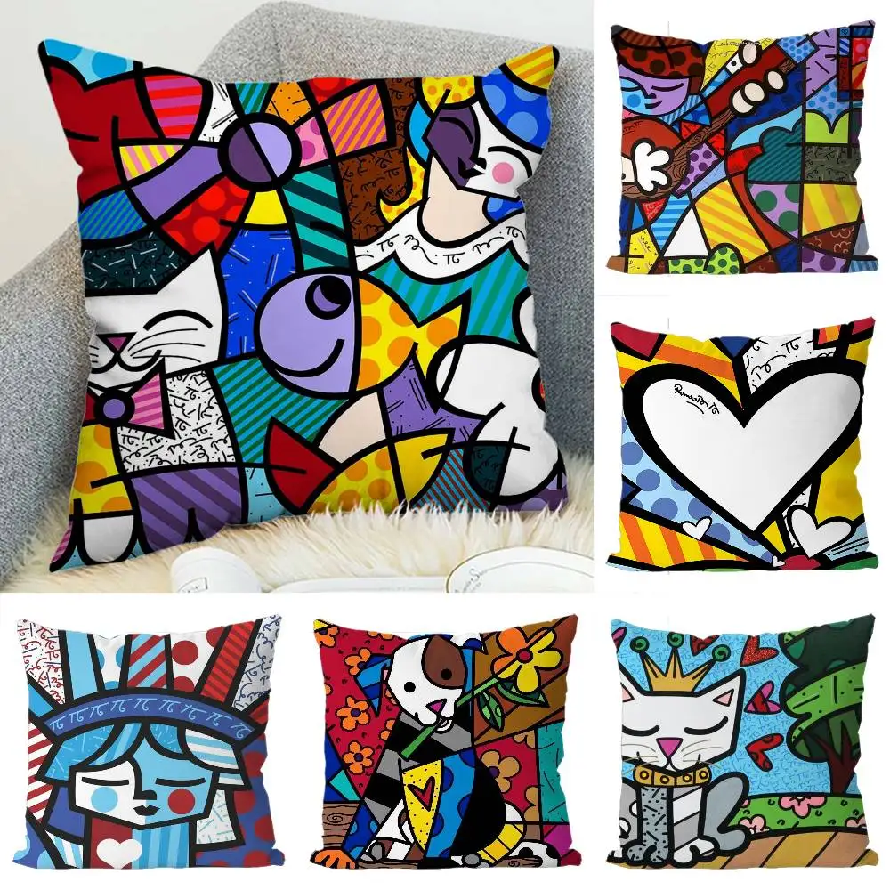 

B-Brittos Pillow Case Luxury Double-sided For Car Pillows 45x45 Cushions Cover Home And Decoration Sofa Pillowcase 50x50