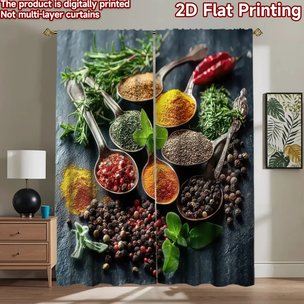 

1pc 2D flat Photography Backdrop Scene Backdrop Colorful Spice Arrangement 100% Polyester Party Decorations for Indoor