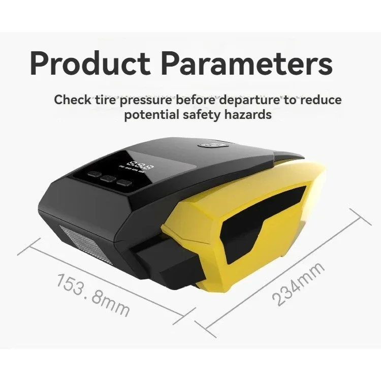 

New Air Pump 22 Cylinder High-power Tire Charged 12V Automotive Digital Display