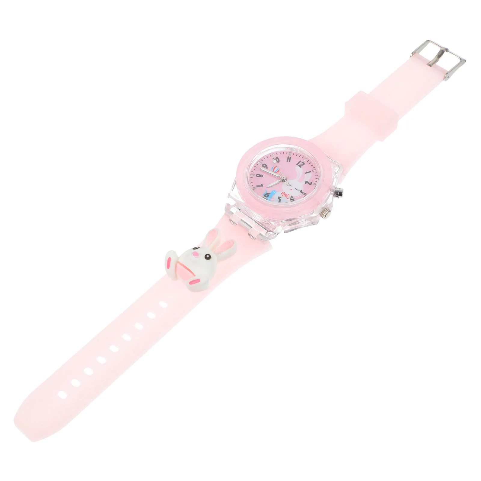 

1Pcs Children LED Luminous Watch Cartoon Rabbit Design Comfortable Perfect Gift for Kids Learning Time
