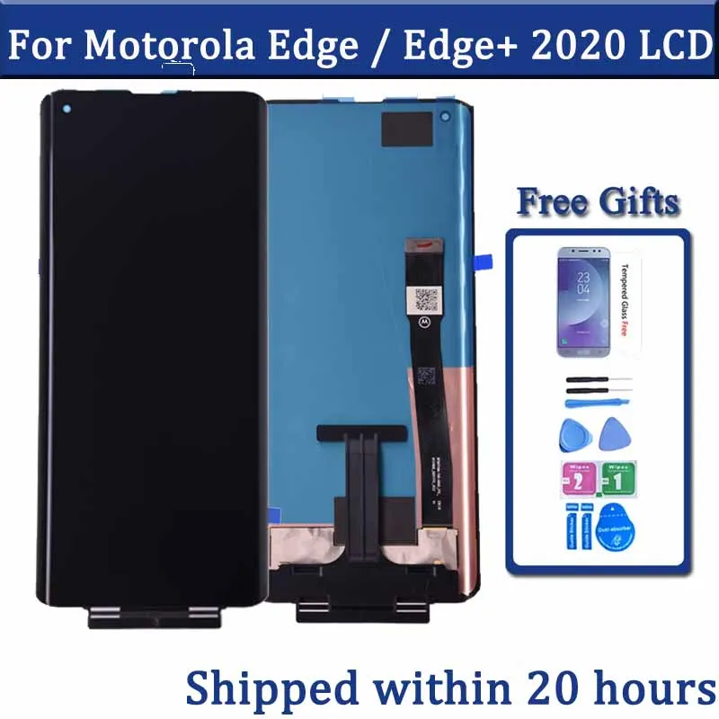 Voor Motorola Moto Edge + LCD XT2061-3 displayTouch Screen Digitizer Voor Moto Edge Display XT2063-3 Voor moto rand plus vervanging