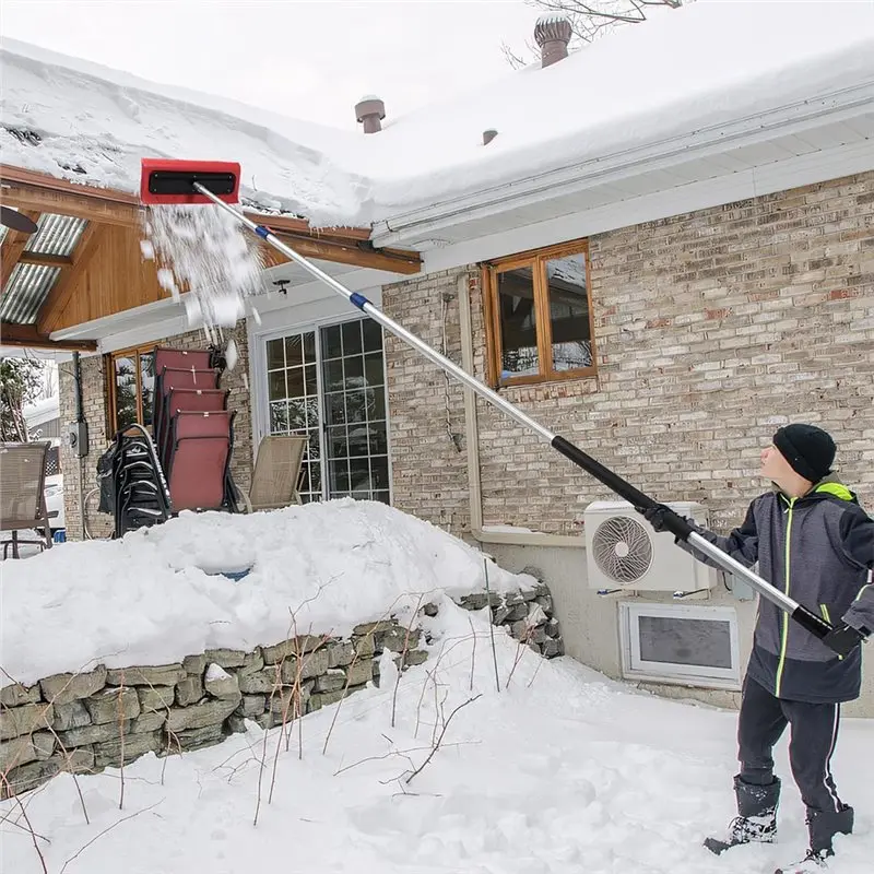 ABYP Snow Brush& Roof Rake Light Foam Head- Foam Snow Broom Designed For Roofs, Vehicles, Gutters