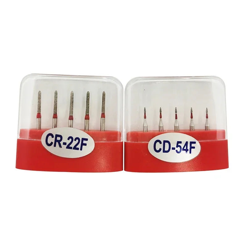 

5 шт./кор. алмазные токарные иглы для стоматологии, высокоскоростные наконечники, абразивные круглые токарные иглы для шлифовки и подготовки